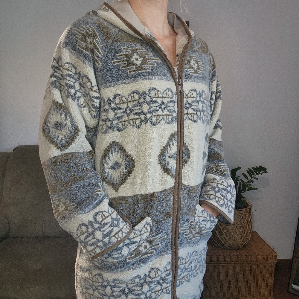 Vintage Woolrich Oversized Aztec Print Coat Size Small